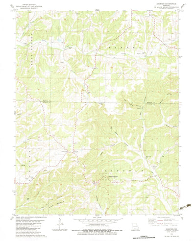 United States Geological Survey Dogwood, MO (1982, 24000-Scale) digital map