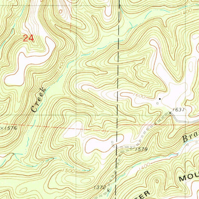 United States Geological Survey Dogwood, MO (1982, 24000-Scale) digital map