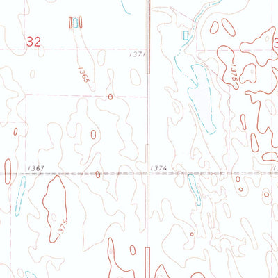 United States Geological Survey Doland SE, SD (1971, 24000-Scale) digital map