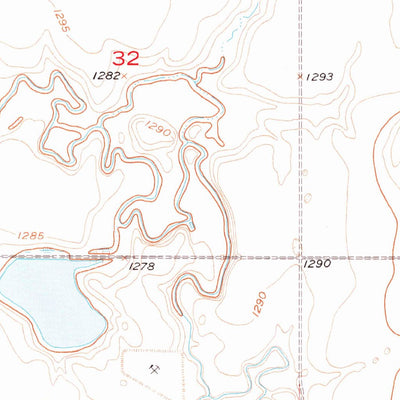 United States Geological Survey Doland SW, SD (1956, 24000-Scale) digital map