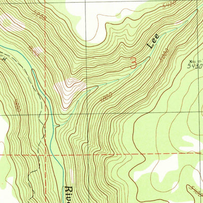 United States Geological Survey Dollar Basin, OR (1988, 24000-Scale) digital map