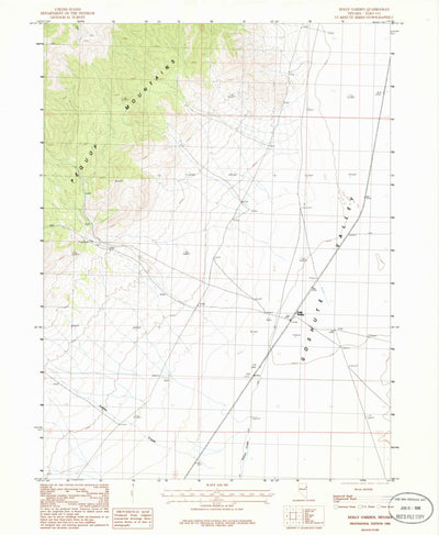 United States Geological Survey Dolly Varden, NV (1986, 24000-Scale) digital map