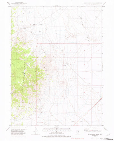 United States Geological Survey Dolly Varden Spring, NV (1982, 24000-Scale) digital map