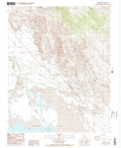United States Geological Survey Dolomite, CA (1987, 24000-Scale) digital map