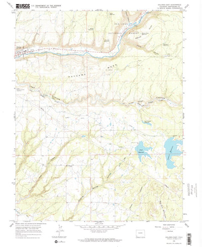 United States Geological Survey Dolores East, CO (1965, 24000-Scale) digital map