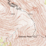 United States Geological Survey Dolores Peak, CO (1953, 24000-Scale) digital map