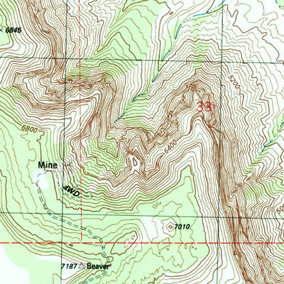 United States Geological Survey Dolores Point North, CO-UT (1985, 24000-Scale) digital map