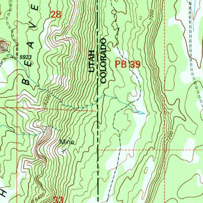 United States Geological Survey Dolores Point North, CO-UT (2001, 24000-Scale) digital map