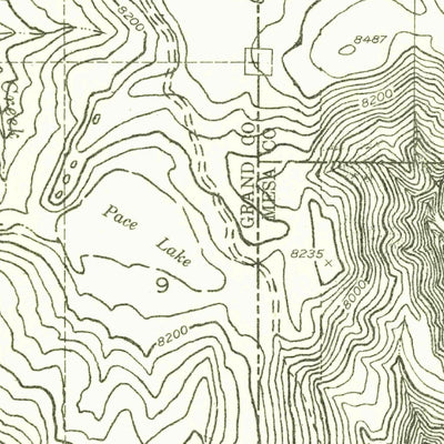 United States Geological Survey Dolores Point South, CO-UT (1954, 24000-Scale) digital map