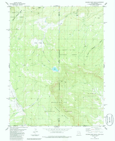 United States Geological Survey Dolores Point South, CO-UT (1985, 24000-Scale) digital map