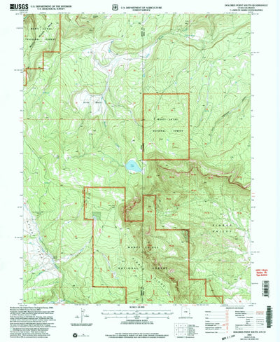 United States Geological Survey Dolores Point South, CO-UT (2001, 24000-Scale) digital map