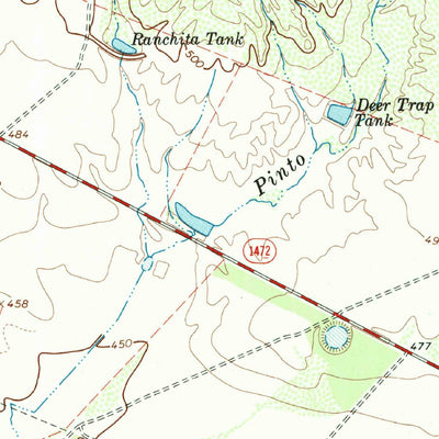 United States Geological Survey Dolores Ranch, TX (1965, 24000-Scale) digital map