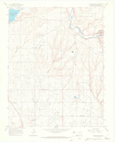 United States Geological Survey Dolores West, CO (1965, 24000-Scale) digital map