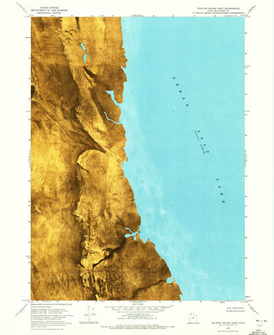 United States Geological Survey Dolphin Island East, UT (1969, 24000-Scale) digital map