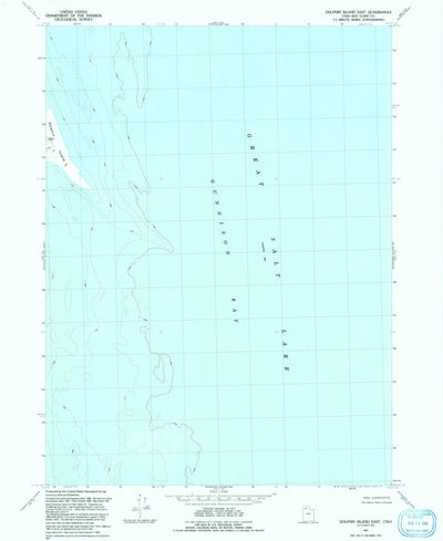 United States Geological Survey Dolphin Island East, UT (1991, 24000-Scale) digital map