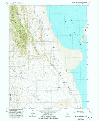 United States Geological Survey Dolphin Island West, UT (1991, 24000-Scale) digital map