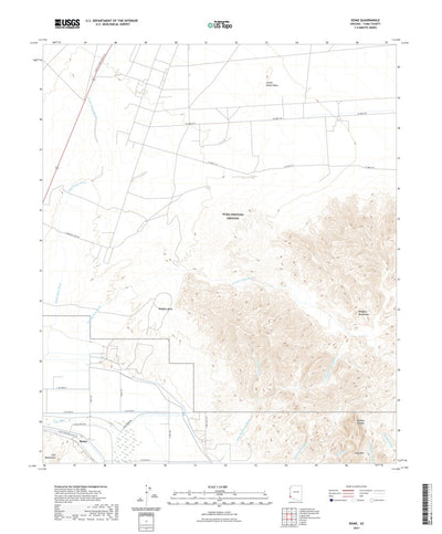 United States Geological Survey Dome, AZ (2021, 24000-Scale) digital map