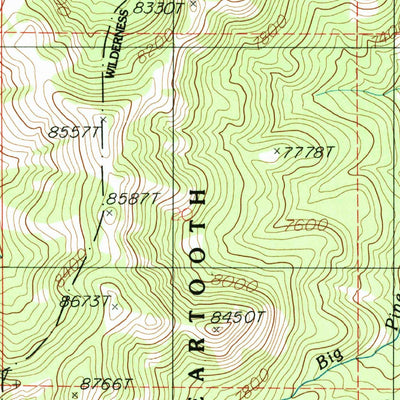 United States Geological Survey Dome Mountain, MT (1986, 24000-Scale) digital map