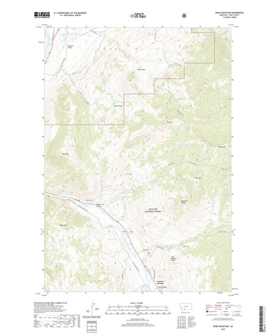 United States Geological Survey Dome Mountain, MT (2020, 24000-Scale) digital map