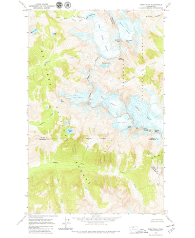 United States Geological Survey Dome Peak, WA (1963, 24000-Scale) digital map