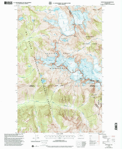 United States Geological Survey Dome Peak, WA (1999, 24000-Scale) digital map