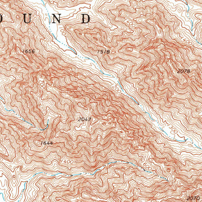 United States Geological Survey Dome Rock Mountains SW, AZ (1971, 24000-Scale) digital map