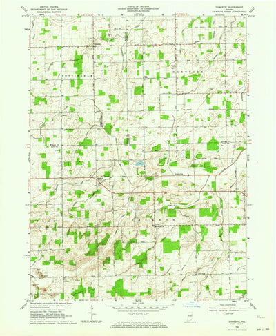 United States Geological Survey Domestic, IN (1962, 24000-Scale) digital map