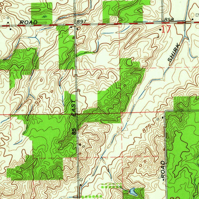 United States Geological Survey Domestic, IN (1962, 24000-Scale) digital map