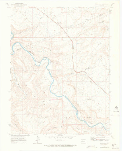 United States Geological Survey Dominguez, CO (1969, 24000-Scale) digital map