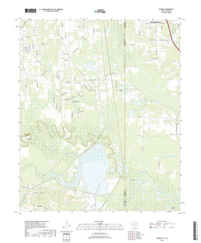 United States Geological Survey Domino, TX (2019, 24000-Scale) digital map