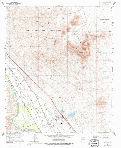 United States Geological Survey Dona Ana, NM (1978, 24000-Scale) digital map