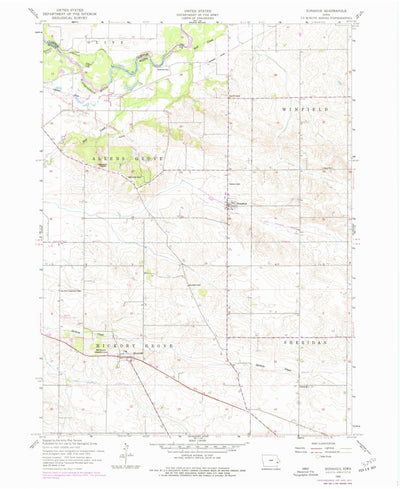 United States Geological Survey Donahue, IA (1953, 24000-Scale) digital map