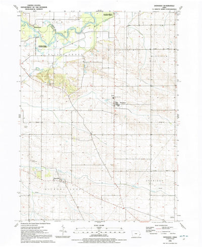 United States Geological Survey Donahue, IA (1991, 24000-Scale) digital map