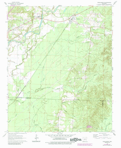 United States Geological Survey Donaldson, AR (1964, 24000-Scale) digital map