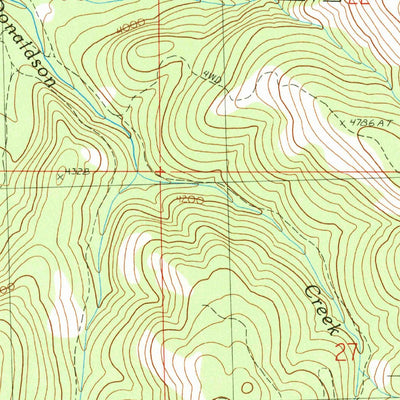 United States Geological Survey Donaldson Creek, OR (1990, 24000-Scale) digital map