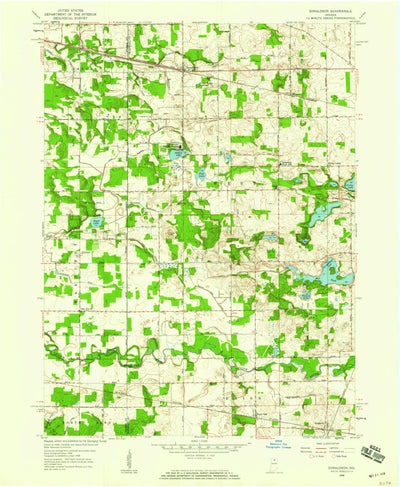 United States Geological Survey Donaldson, IN (1958, 24000-Scale) digital map