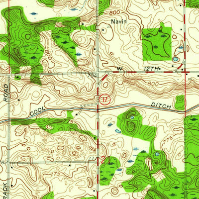 United States Geological Survey Donaldson, IN (1958, 24000-Scale) digital map