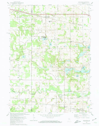 United States Geological Survey Donaldson, IN (1972, 24000-Scale) digital map