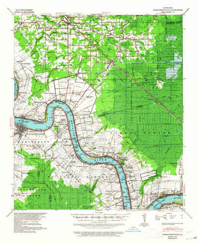 United States Geological Survey Donaldsonville, LA (1939, 62500-Scale) digital map