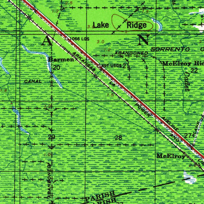 United States Geological Survey Donaldsonville, LA (1939, 62500-Scale) digital map