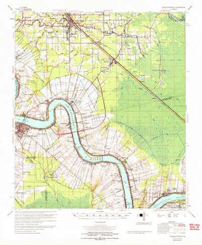 United States Geological Survey Donaldsonville, LA (1965, 62500-Scale) digital map