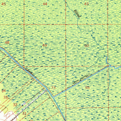 United States Geological Survey Donaldsonville, LA (1965, 62500-Scale) digital map