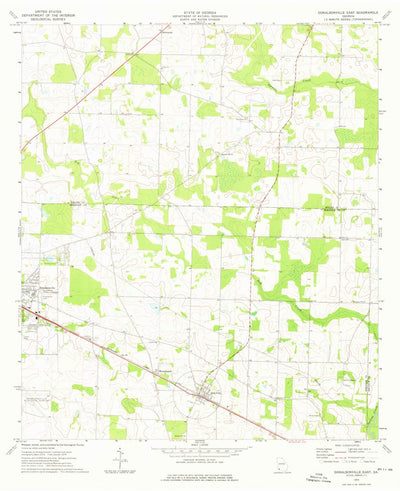 United States Geological Survey Donalsonville East, GA (1974, 24000-Scale) digital map