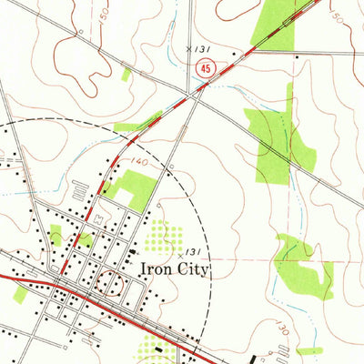 United States Geological Survey Donalsonville East, GA (1974, 24000-Scale) digital map