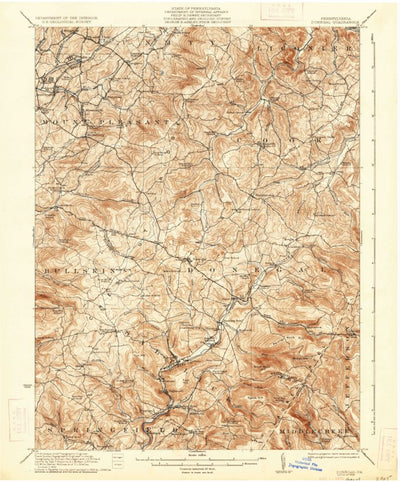 United States Geological Survey Donegal, PA (1935, 62500-Scale) digital map