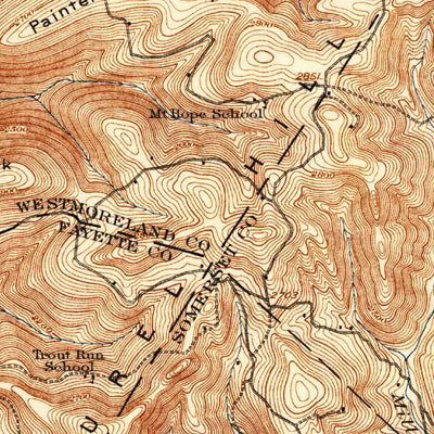 United States Geological Survey Donegal, PA (1935, 62500-Scale) digital map