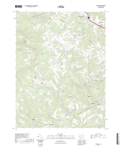 United States Geological Survey Donegal, PA (2023, 24000-Scale) digital map