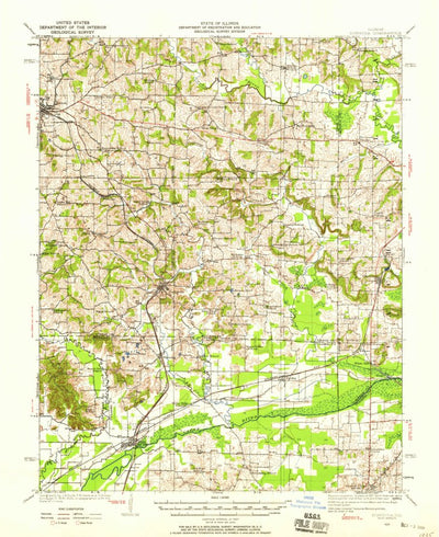 United States Geological Survey Dongola, IL (1920, 62500-Scale) digital map