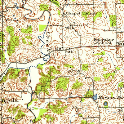 United States Geological Survey Dongola, IL (1920, 62500-Scale) digital map