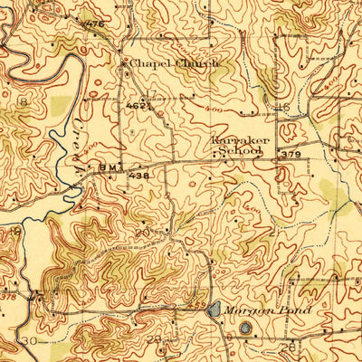 United States Geological Survey Dongola, IL (1923, 62500-Scale) digital map